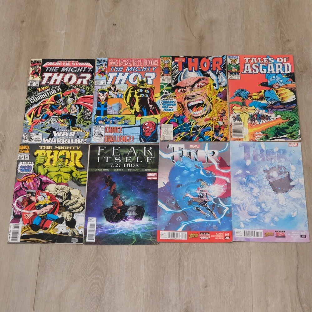 Thor Comic Lot The Mighty 445 456 462 474 7.2 Tales of Asgard 1 Marvel